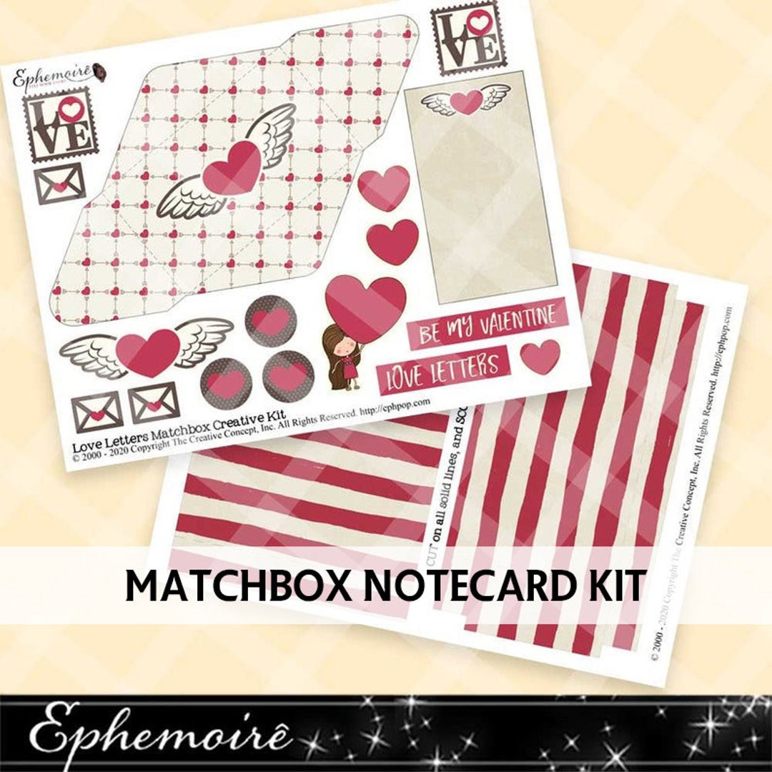 Printable Crafts Valentine Printable Valentine Craft Kit MATCHBOX Craft ...