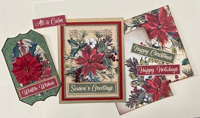 Digital Printable Card Kit Printable Card Fronts Christmas | Etsy