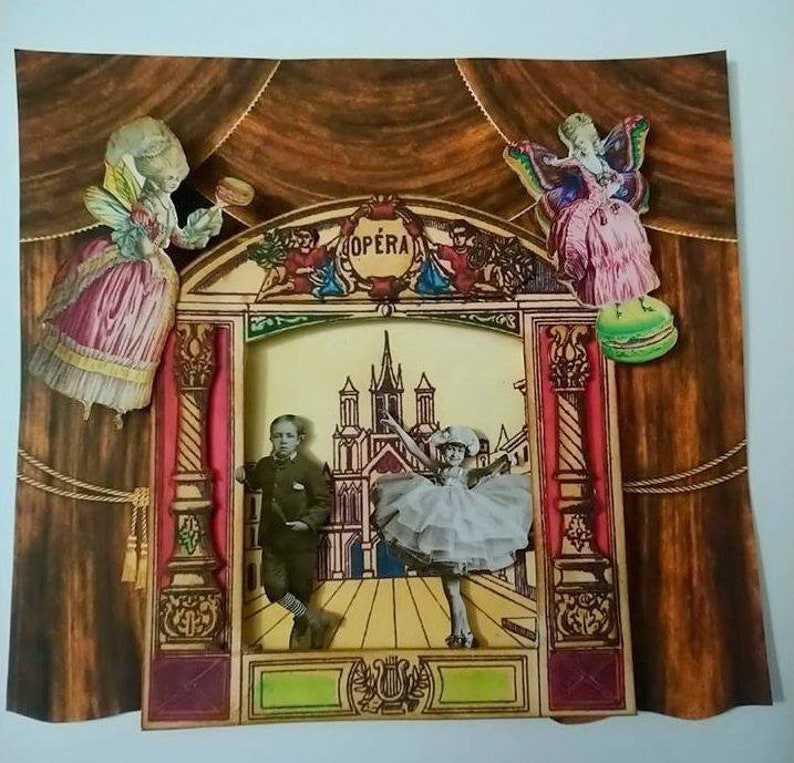 Printable VINTAGE French Paper Doll Theaters Paper Dolls | Etsy