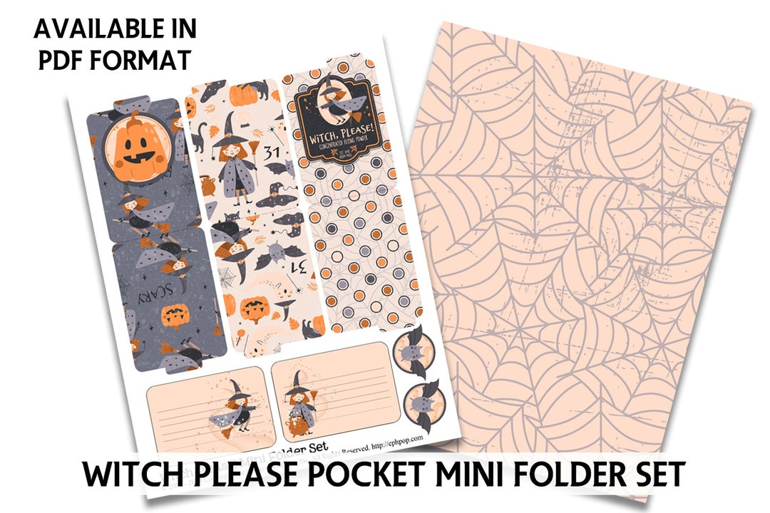 Junk Journal Printable HALLOWEEN FOLDERS Printable Mini Folders ...