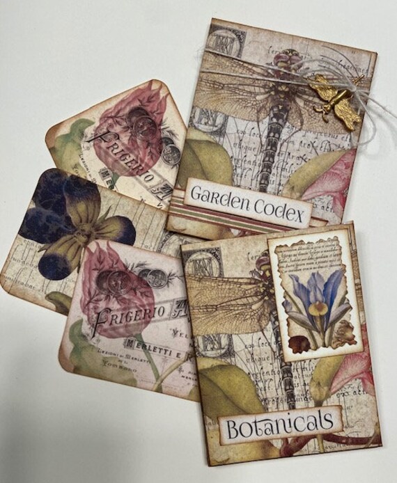 Loaded ENVELOPE SET Garden Codex Vintage Botanical | Etsy
