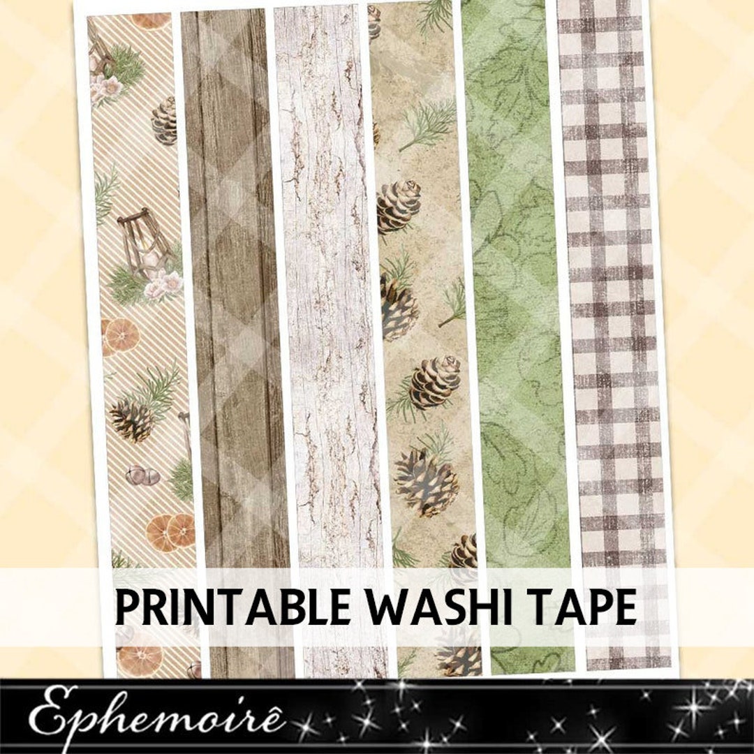 Junk Journal Printable Digital WASHI TAPE Christmas Washi Printable ...
