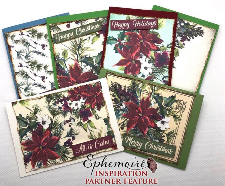 Digital Printable Card Kit Printable Card Fronts Christmas | Etsy