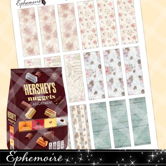 Printable Hershey NUGGETS Wrapper DIY Printable Candy Bar | Etsy