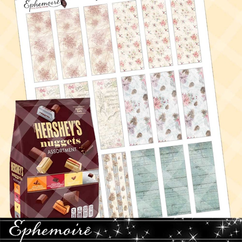 Printable Hershey NUGGETS Wrapper DIY Printable Candy Bar | Etsy