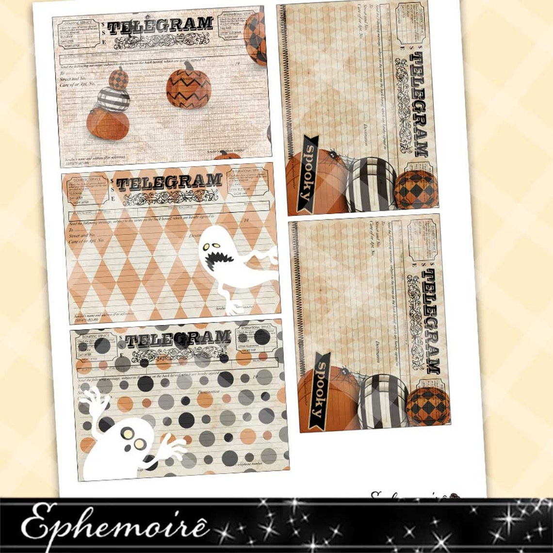 Junk Journal Printable HALLOWEEN Digital Printable - Etsy