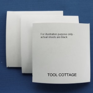 5 Rubber Squares for Silhouette Press Dies- Set of 5 Black