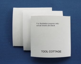 3 Rubber Squares for Silhouette Press Dies- Set of 3 Black