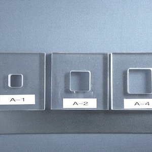 BulletProof Silhouette Press Dies Square Set - our A124 series