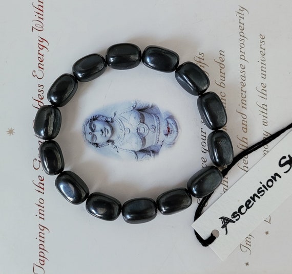 Men's Vintage Hematite Non Magnetic Genuine Untreated Therapeutic  Quality Gemstone Energy Bracelet x 14