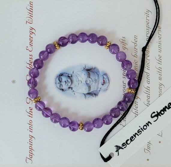 Exquisite Antique Lavender Amethyst Bracelet ~ Go… - image 1