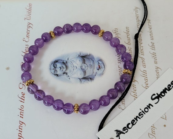 Exquisite Antique Lavender Amethyst Bracelet ~ Go… - image 3