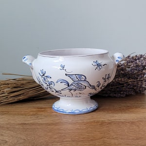 Vintage French Soup Tureen ~ French Footed Soup Tureen ~ Table & Kitchen Decor