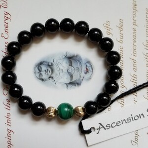 Piedra preciosa de curación de Ansiedad Salud Mental Pulsera de abalorios