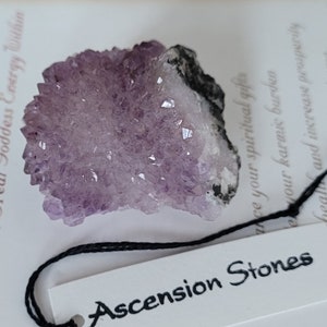 Vintage Phantom Spirit Quartz Lavender Amethyst Quartz Cluster Points ~ Metaphysical Crystal