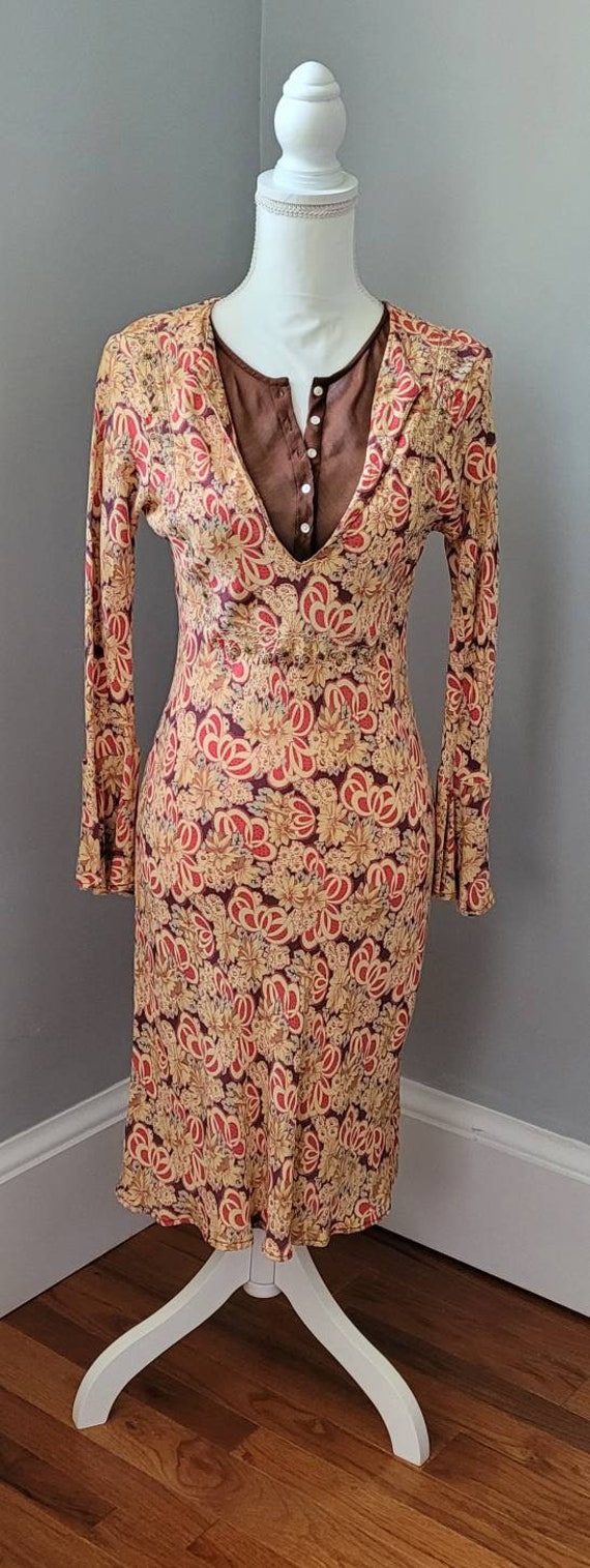 Vintage Boho Dress April Cornell Tulip Sleeved  F… - image 2