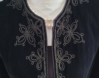 Vintage Oscar De La Renta Velvet Evening Jacket ~ Miss O Velvet