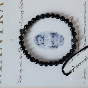 Black Tourmaline ~ Pyrite Unisex Bracelet Genuine Untreated Therapeutic Quality Gemstone Energy Bracelet 6mm