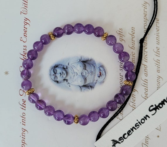 Exquisite Antique Lavender Amethyst Bracelet ~ Go… - image 4