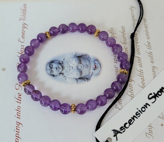 Exquisite Antique Lavender Amethyst Bracelet ~ Go… - image 2