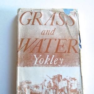 Vintage Book, Grass and Water