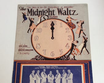 Vintage Sheet Music, The Midnight Waltz