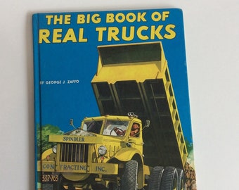 Vintage Children's Book, The Big Book of Real Trucks