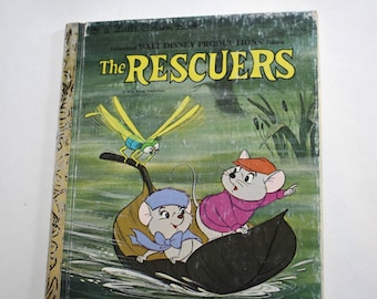 Vintage Children's Book, The Rescuers, Little Golden Book