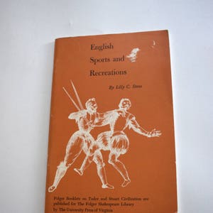 Vintage Book, English Sports and Recreations