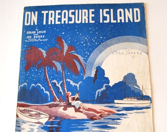 Vintage Sheet Music, On Treasure Island