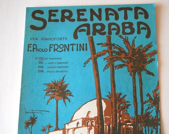 Vintage Sheet Music, Serenata Araba