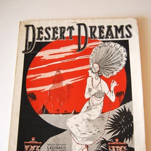 Vintage Sheet Music, Desert Dreams