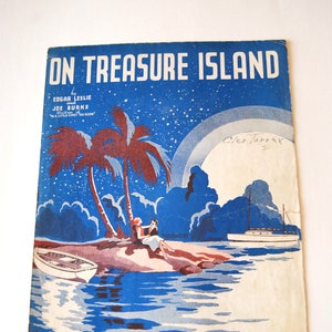 Vintage Sheet Music, On Treasure Island