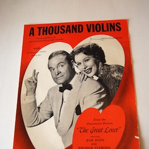 Vintage Sheet Music, A Thousand Violins