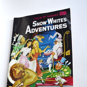 Vintage Color by Number Snow White&#39;s Adventure Coloring Book
