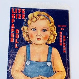Vintage Life Sized Paperdoll, Queen Holden, New in Package