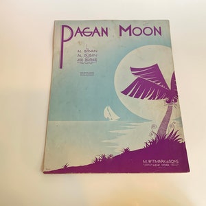 Vintage Sheet Music, Pagan Moon