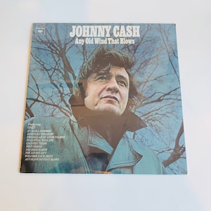 Vintage Vinyl Record, Johnny Cash, Any Old Wind That Blows