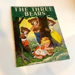 Vintage Children's Book, The Three Bears, Milo Winter