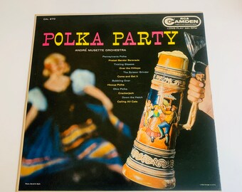 Vintage Vinyl Record, Polka Party, RCA Camden