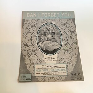 Vintage Sheet Music, Can I Forget You