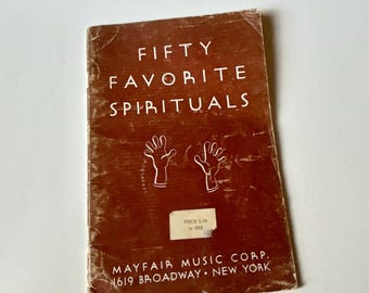 Vintage Book, Fifty Favorite Spirituals
