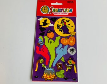 Vintage Sandylion Sticker Designs Halloween Stickers, New in Package