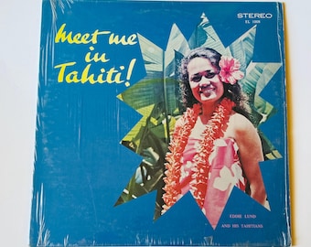 Vintage Vinyl Record, Meet Me in Tahiti! Rare Cover