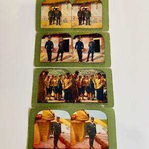 Vintage Collection of Sterograph Cards, Japan, Military