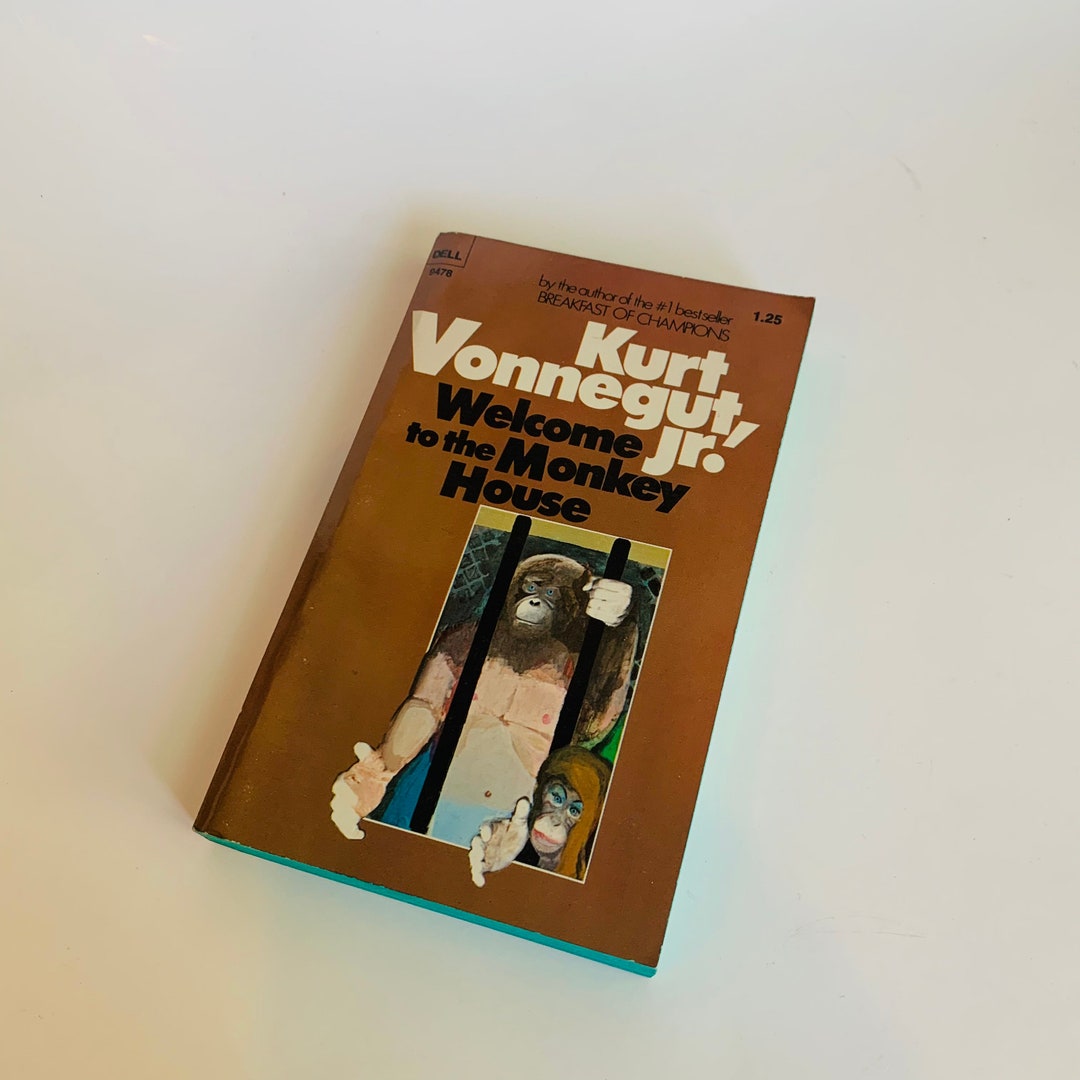 Vintage Book Welcome to the Monkey House - Etsy