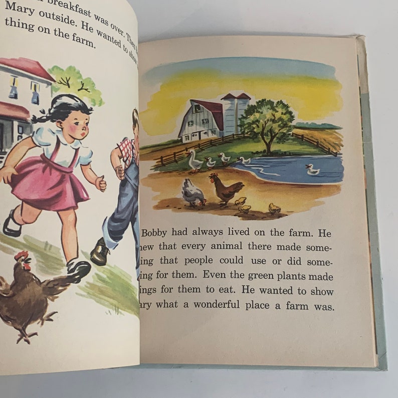 Vintage Children's Book A Day on the Farm - Etsy