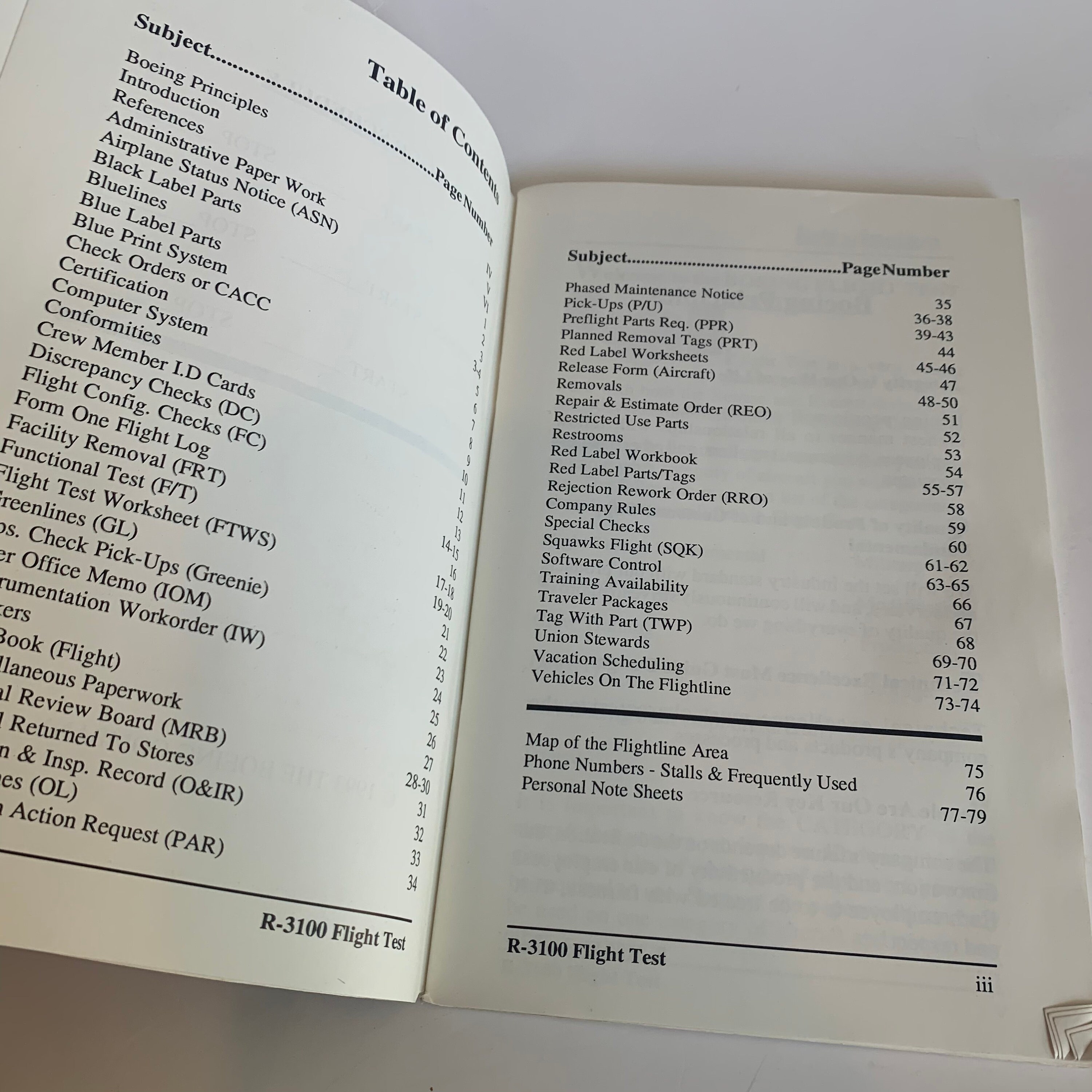 Vintage Boeing Flight Test Reference Guide Booklet - Etsy