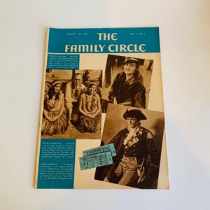 Vintage The Family Circle Magazine, Jan 11, 1935, Princess Mdivani