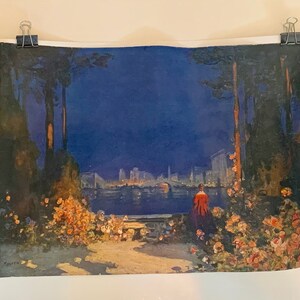 Vintage Print by Mostyn, Woman in the Evening